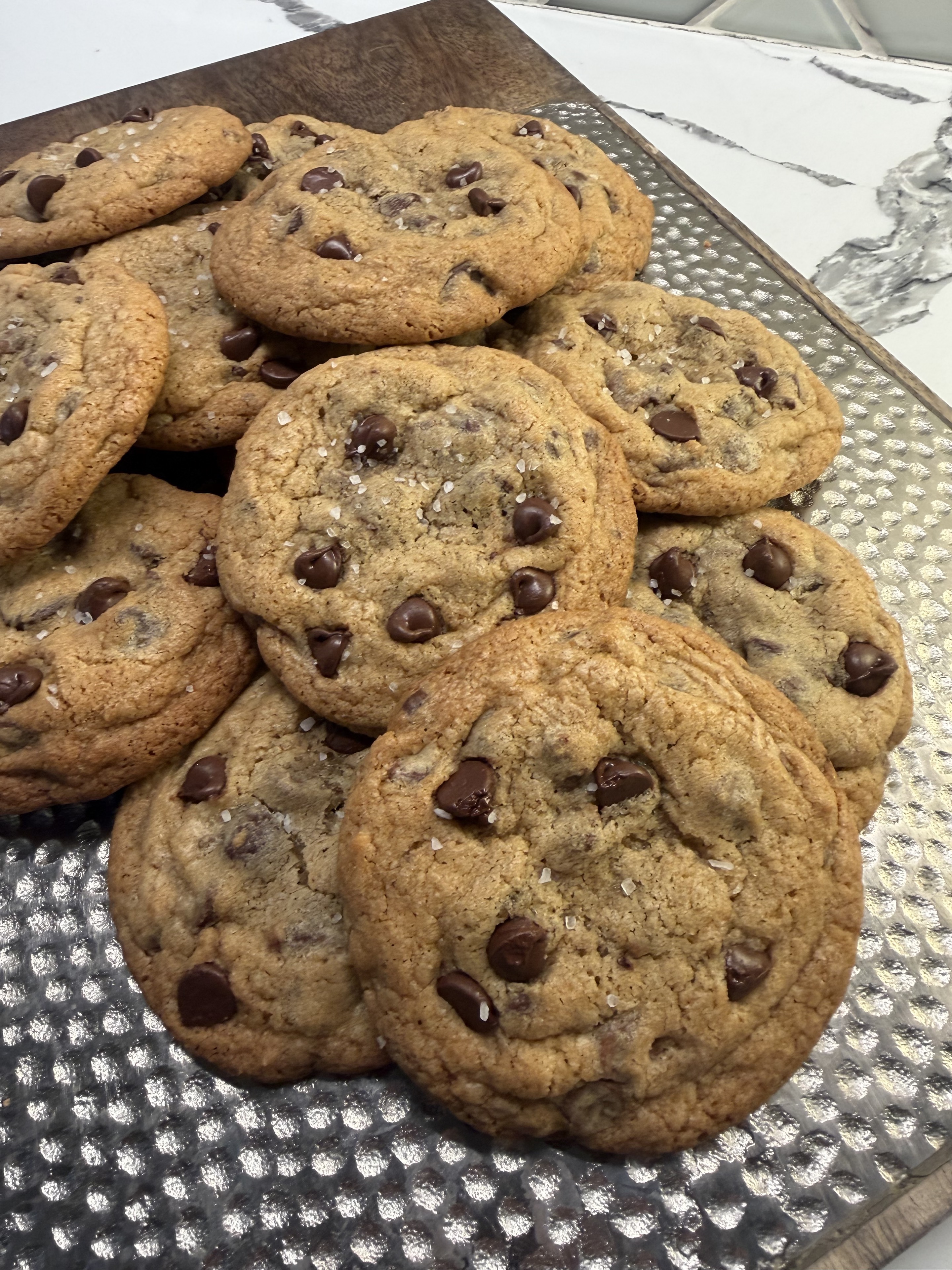 Sea salt chocolate chip cookies