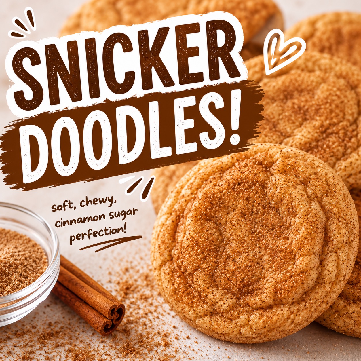 Snickerdoodle cookie flavor feature